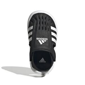 NWT adidas Kids Closed-Toe Water Sandals Slide, Black/White, Size 9 Toddler